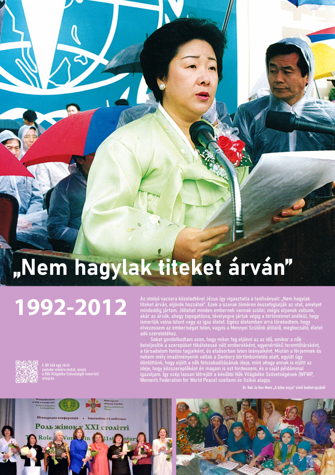06 plakát 1992-2012: Hak Ja Han világszintre lépése
